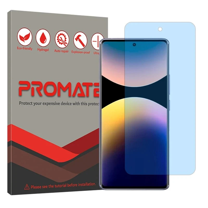 محافظ صفحه نمایش آنتی بلو پرومیت مدل هیدروژلی مناسب برای گوشی موبایل شیائومی Poco M8 Pro