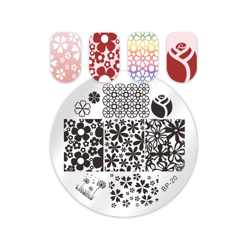 شابلون طراحی ناخن برن پرتی مدل BP-020