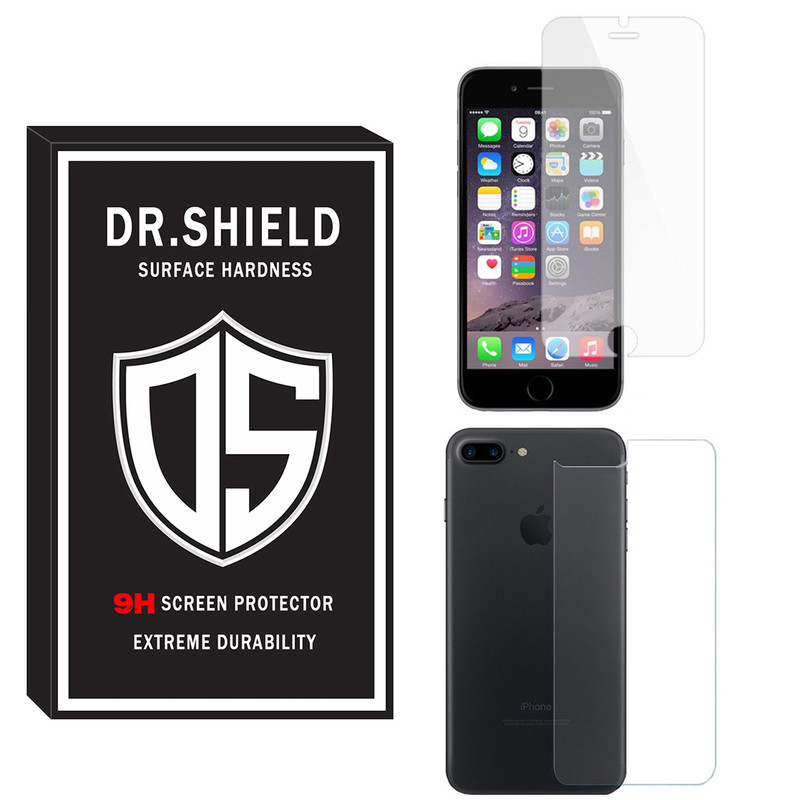 محافظ صفحه نمایش دکتر شیلد مدل TSPDR-06 مناسب برای گوشی موبایل اپل Iphone 7 به همراه محافظ پشت گوشی