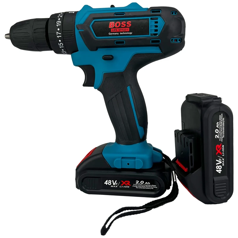 عکس شماره 2 : دریل چکشی شارژی باس مدل 48vf مجموعه 27 عددی