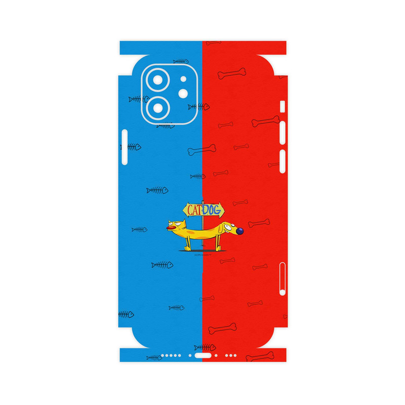 برچسب پوششی ماهوت مدل CatDog-FullSkin مناسب برای گوشی موبایل اپل iPhone 12