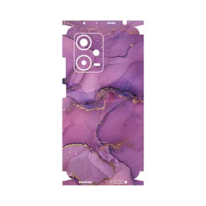 MAHOOT Purple Marble-FullSkin Cover Sticker for Xiaomi Redmi Note 12 Pro Plus