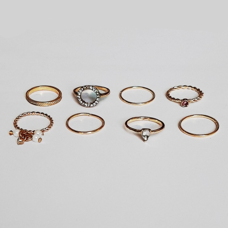 انگشتر دخترانه مدل SH7 مجموعه 8 عددی انگشتر دخترانه مدل SH7 مجموعه 8 عددی