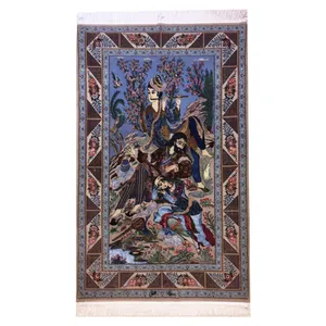 فرش دستبافت 2 متری مدل مینیاتور کد 1001