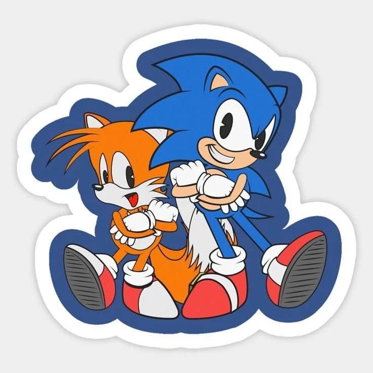 استیکر لپ تاپ و تبلت طرح سونیک کد 1020