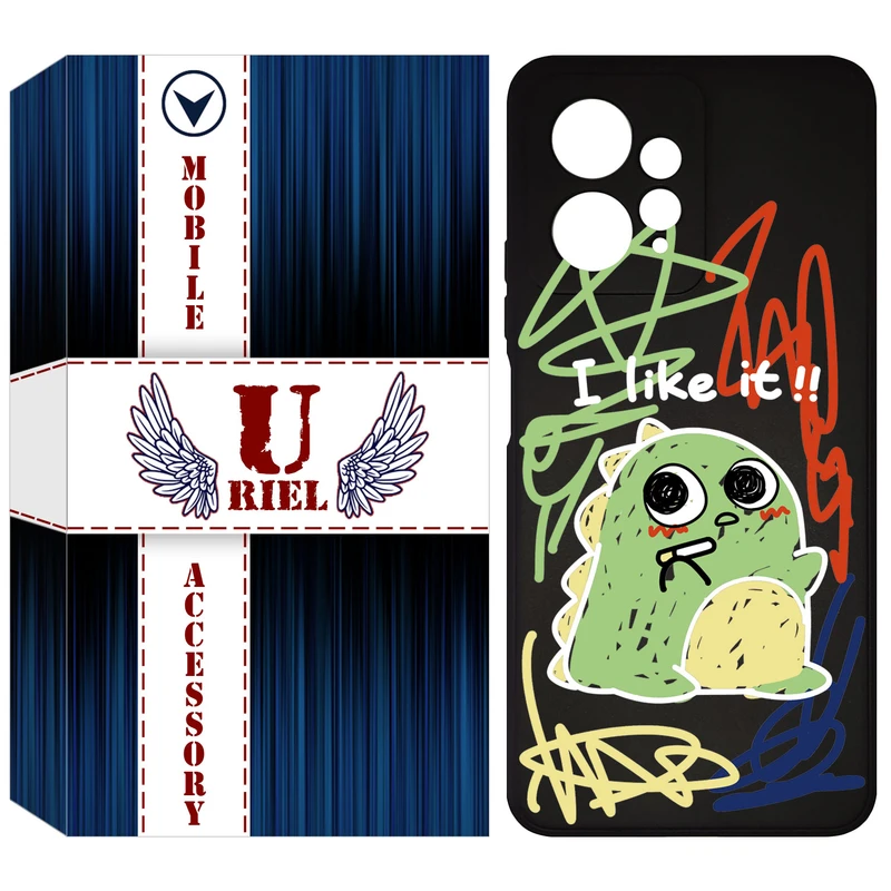 کاور یوریل مدل KSH کد 21 طرح دایناسور نقاش مناسب برای گوشی موبایل شیائومی Redmi Note 12 4G