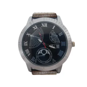 ساعت مچی عقربه‌ای مردانه مدل بند چرمی کد 0029