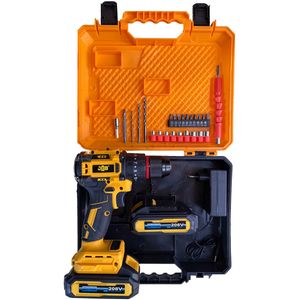 مجموعه 50 عددی دریل پیچ گوشتی چکشی شارژی 10 میلی متری 208 ولت جاب مدل JB-208 Twin ELBO