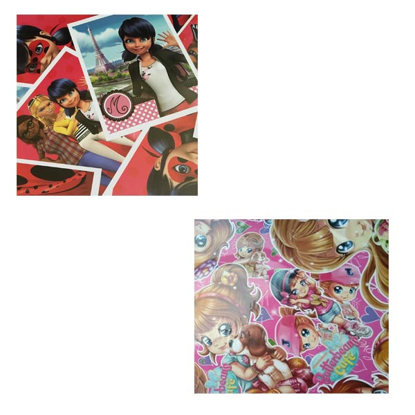 کاغذ کادو مدل دخترانه کد G_01 مجموعه 10 عددی