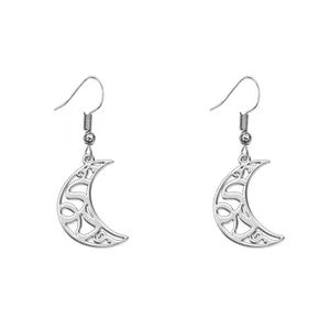 گوشواره نقره زنانه ترمه 1 طرح دی کد L401
