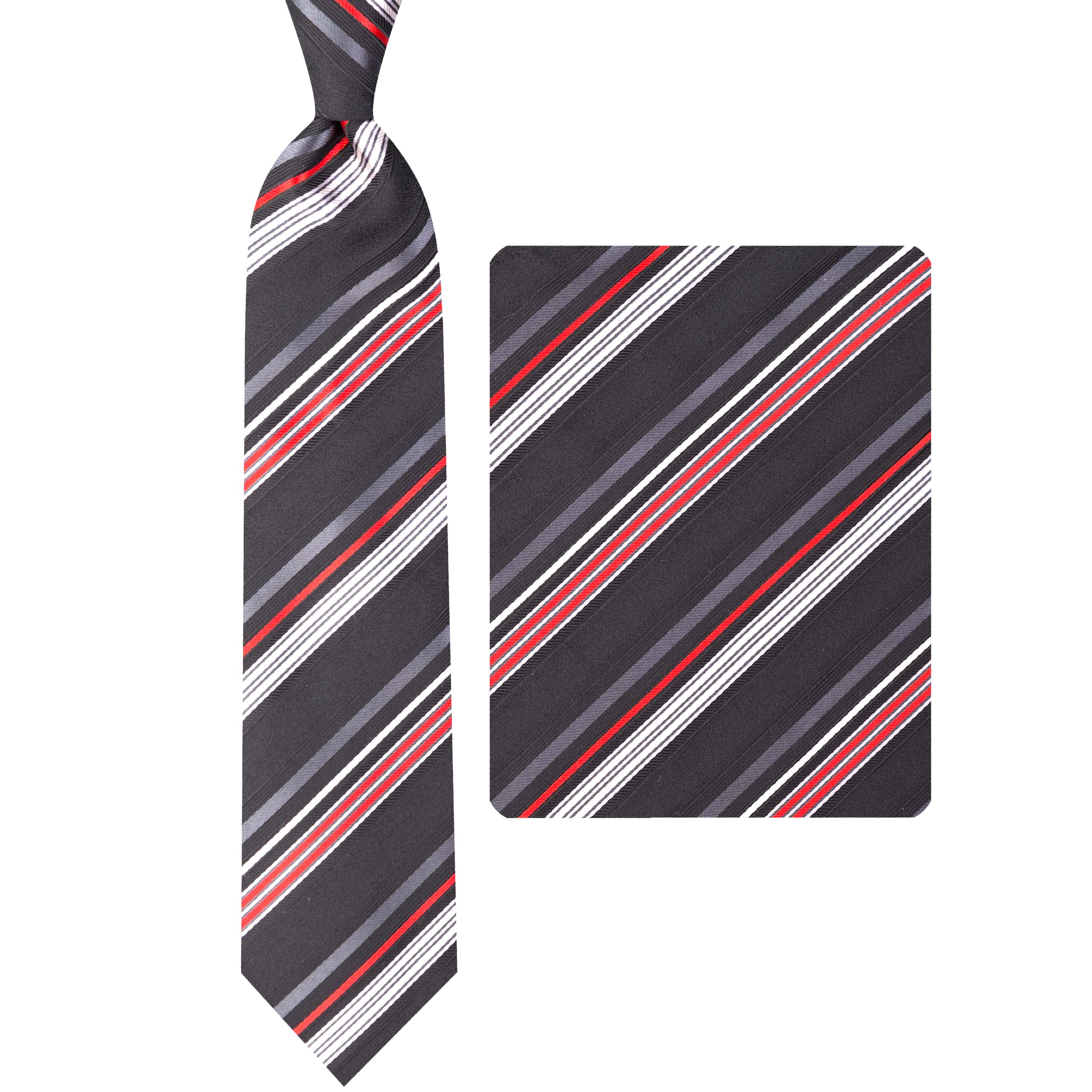 ست کراوات و دستمال جیب مردانه مدل GF-ST2170-BK