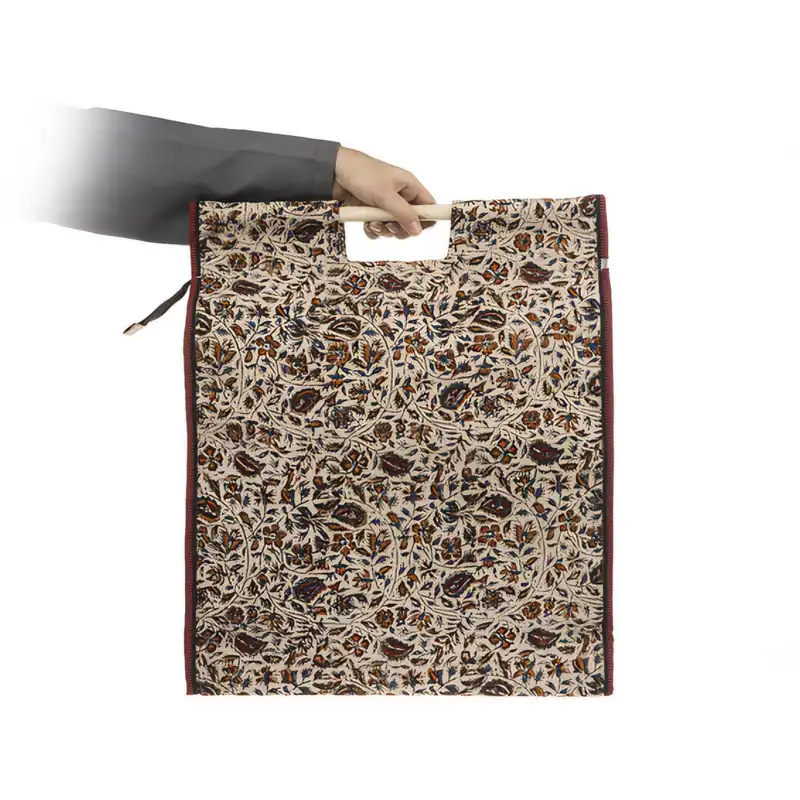 ساک خرید قلمکار طرح بته بادامی