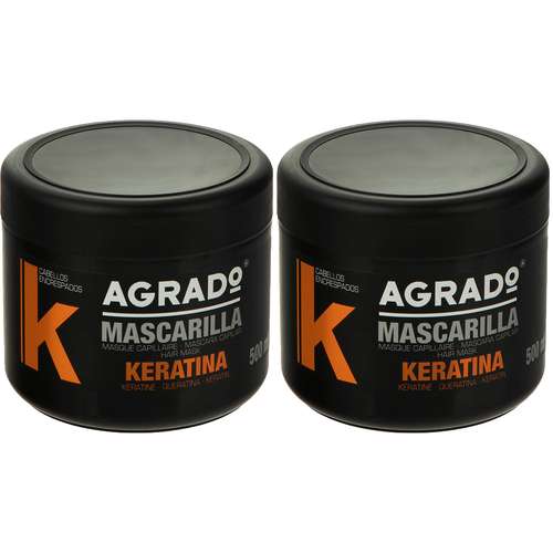 ماسک مو آگرادو مدل کراتین حجم 500 میلی لیتر بسته  2 عددی