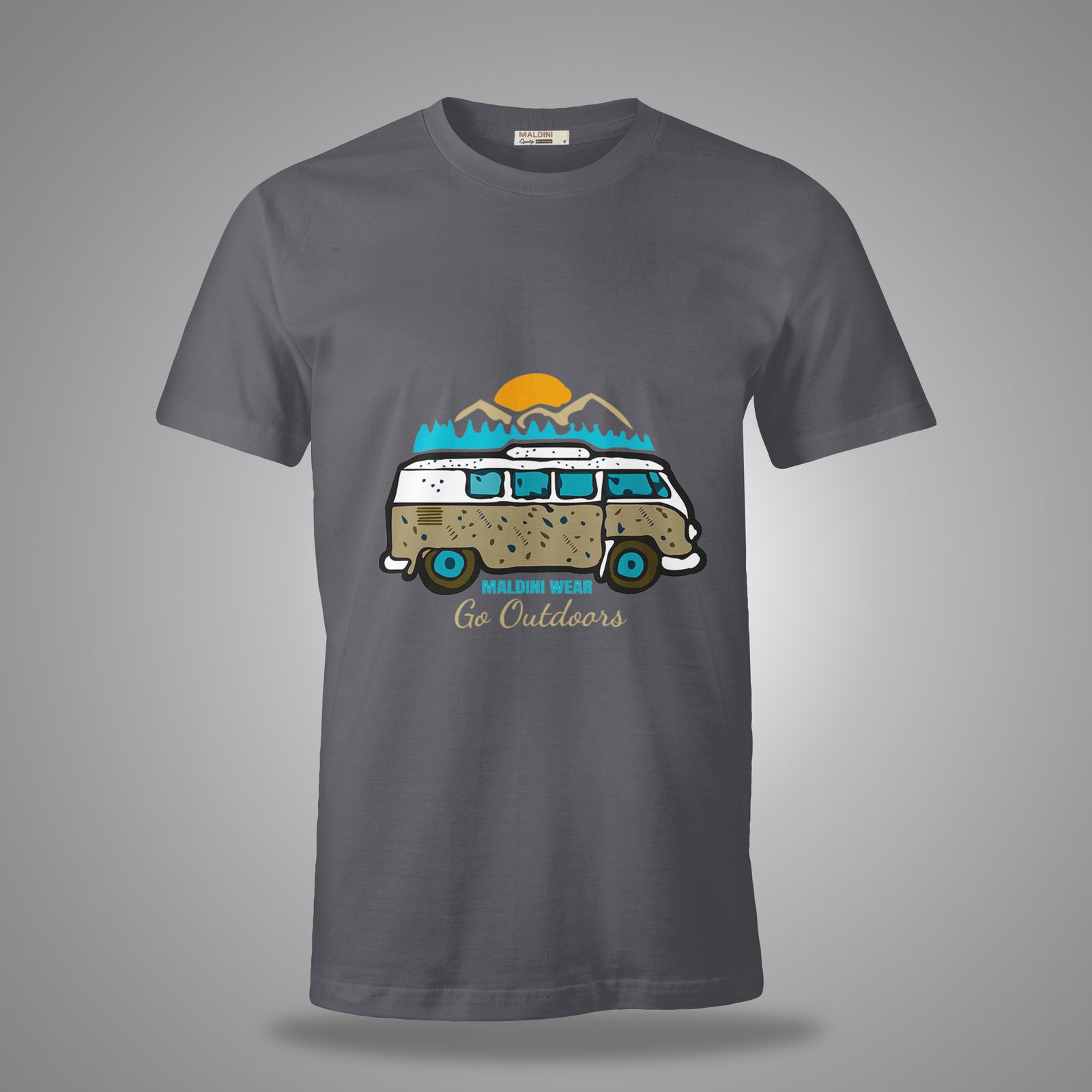 تی شرت آستین کوتاه مردانه مالدینی مدل T-335 - - 2