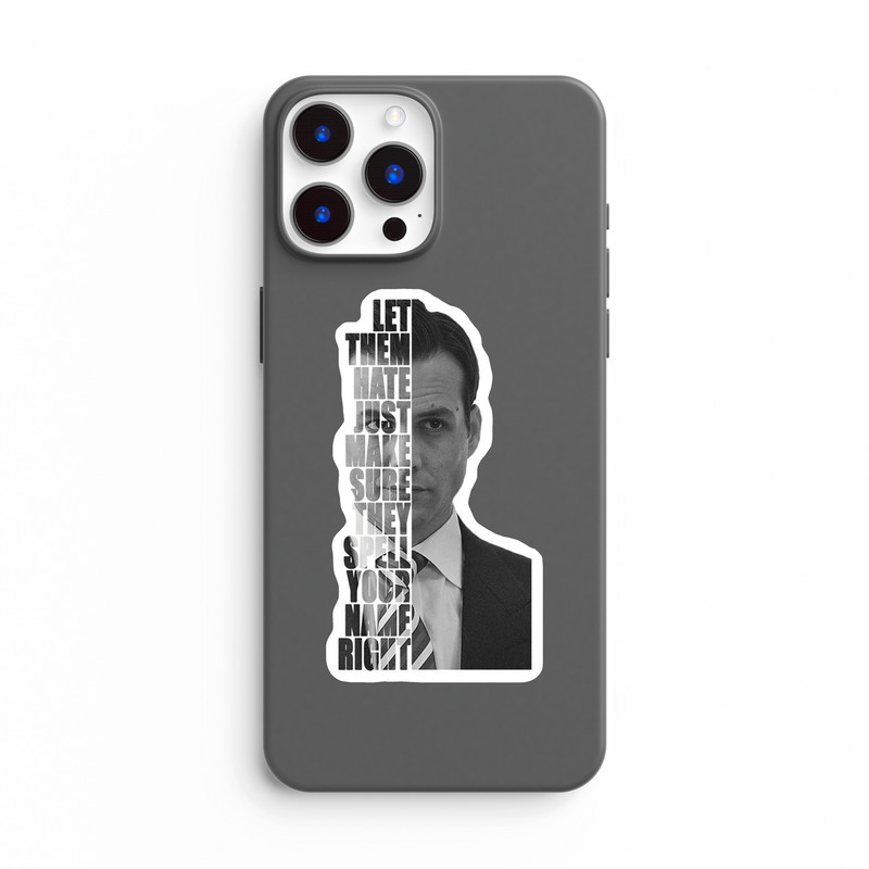 استیکر لپ تاپ و موبایل بووم طرح Harvey Specter کد VR31