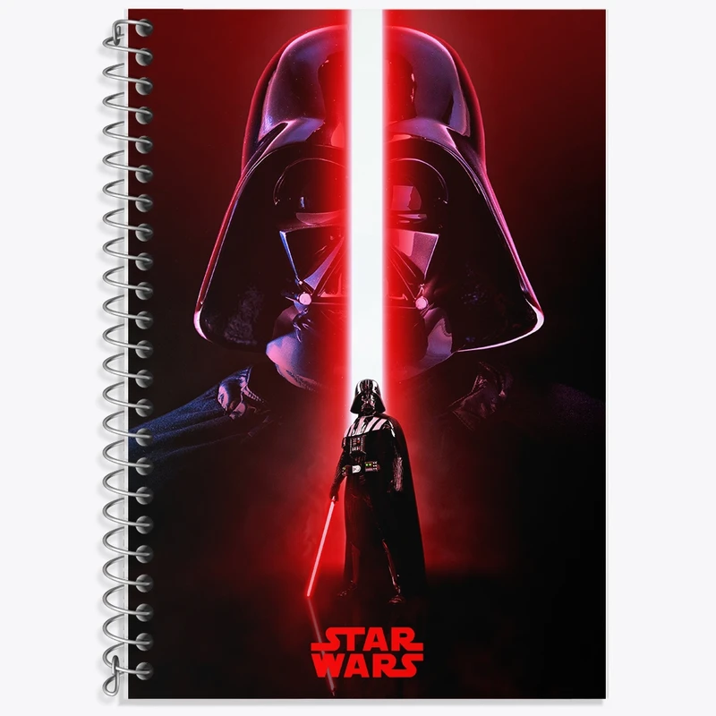 دفتر زبان 50 برگ خندالو مدل سه خط طرح جنگ ستارگان (Star Wars) کد F1766