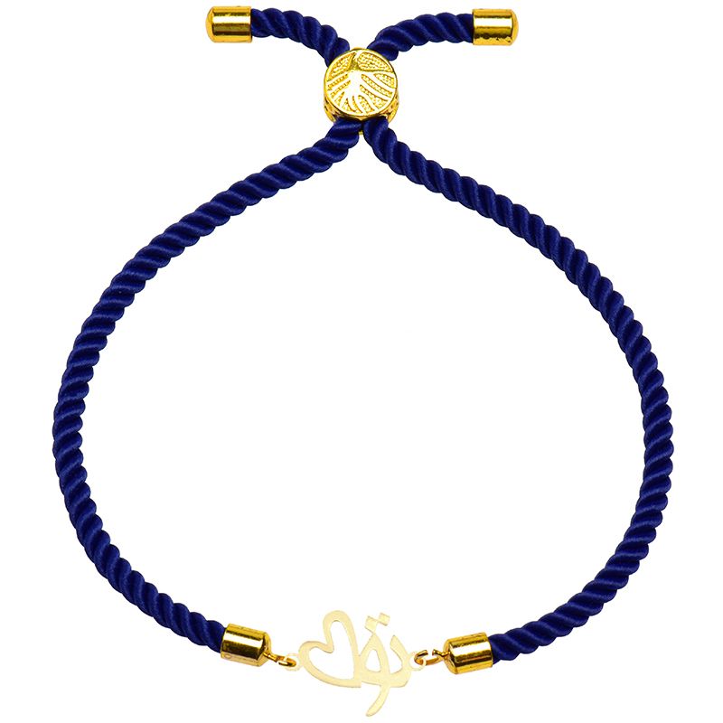 دستبند طلا 18 عیار زنانه کرابو طرح قلب مدل Kr2467 -  - 1