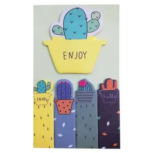 کاغذ یادداشت چسب دار طرح کاکتوس مدل Enjoy