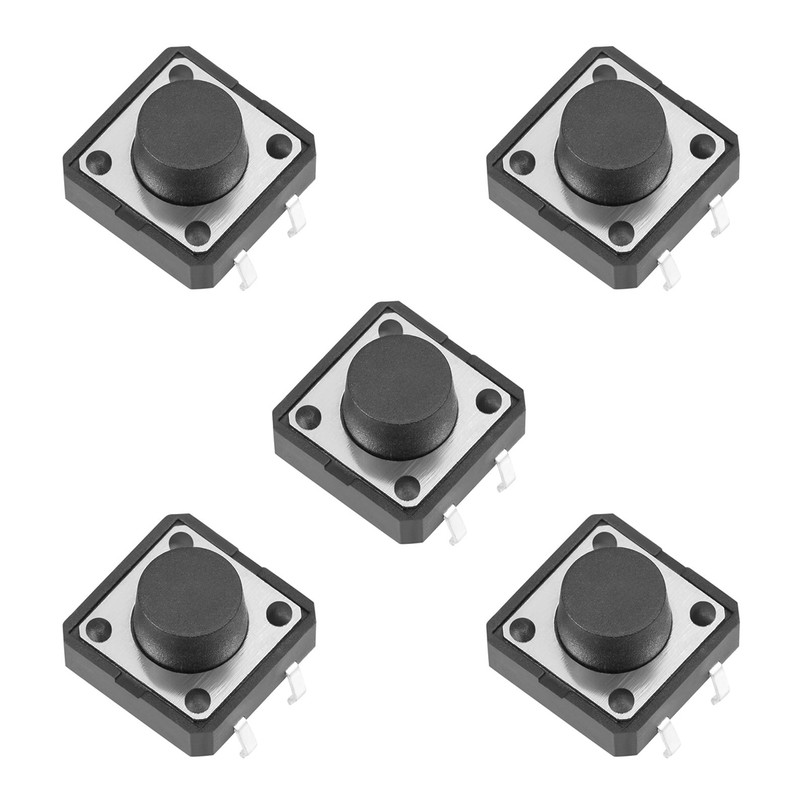 میکرو سوئیچ مدل Vertical-12×12×7.3-4P بسته 5 عددی