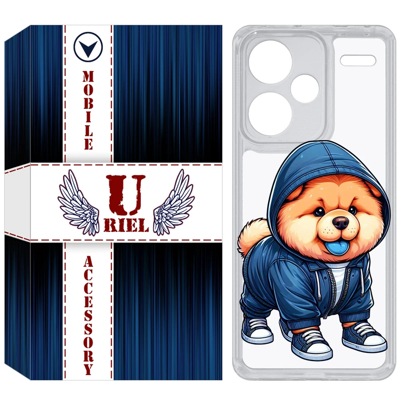 کاور یوریل مدل Clear کد 65 طرح سگ مناسب برای گوشی موبایل شیائومی Redmi Note 13 Pro Plus