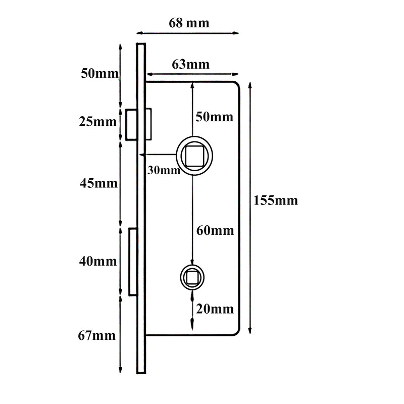 قفل ناندل کد SE- 4023