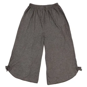 شلوارک زنانه مدل کرکره ای برمودا رنگ قهوه ای روشن