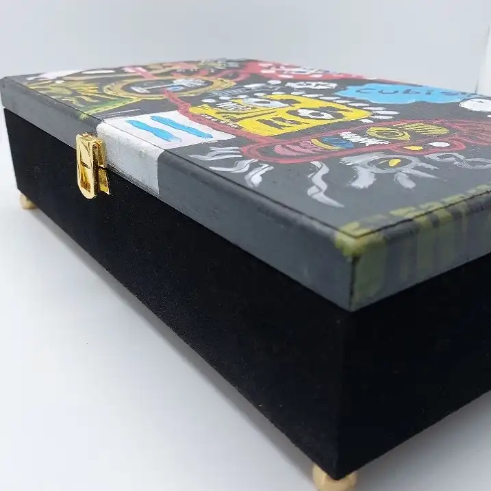 جعبه چوبی مدل کودک هنر