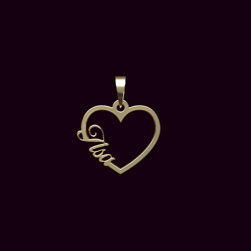 آویز گردنبند طلا 18 عیار زنانه مدوپد مدل اسم ایلسا ilsa کد PB1-10344