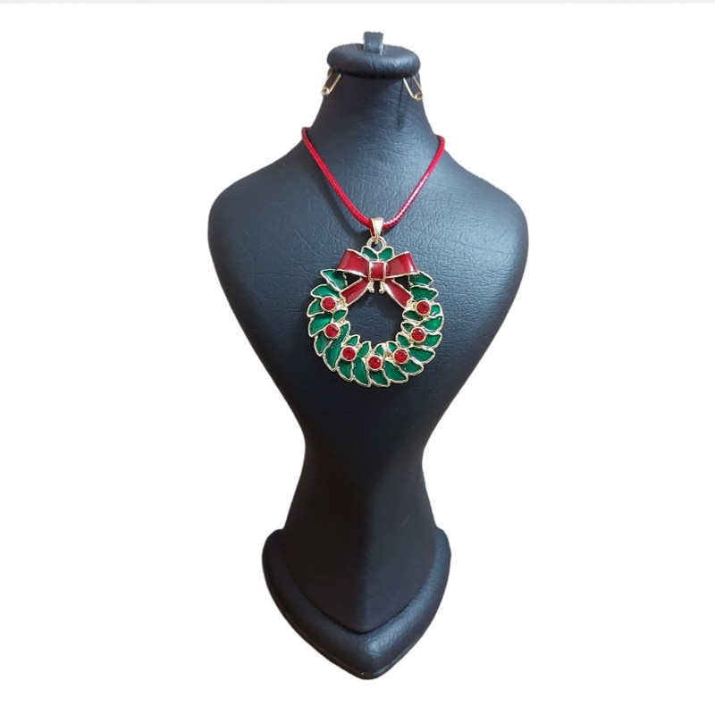 گردنبند زنانه آی ام مدل گل کریسمسی