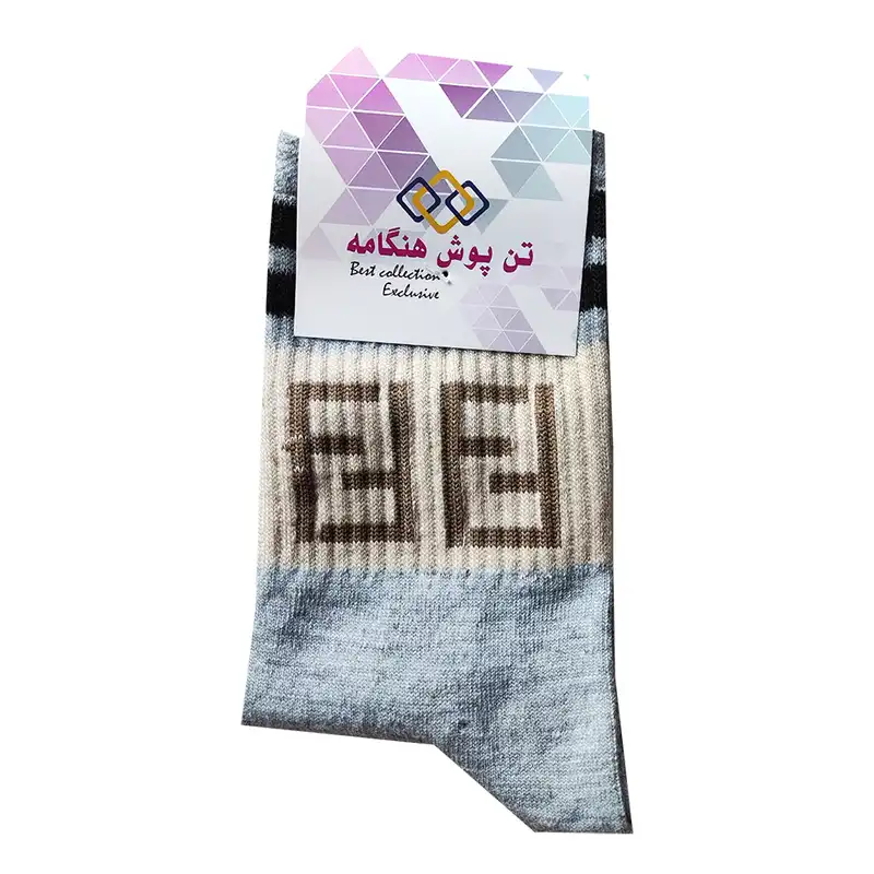 جوراب ساق بلند زنانه مدل کش اسپرت دو خط کد TO01