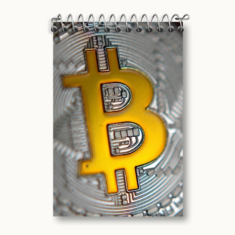 دفتر یادداشت 50 برگ خندالو مدل بیت کوین (Bitcoin) کد F1636