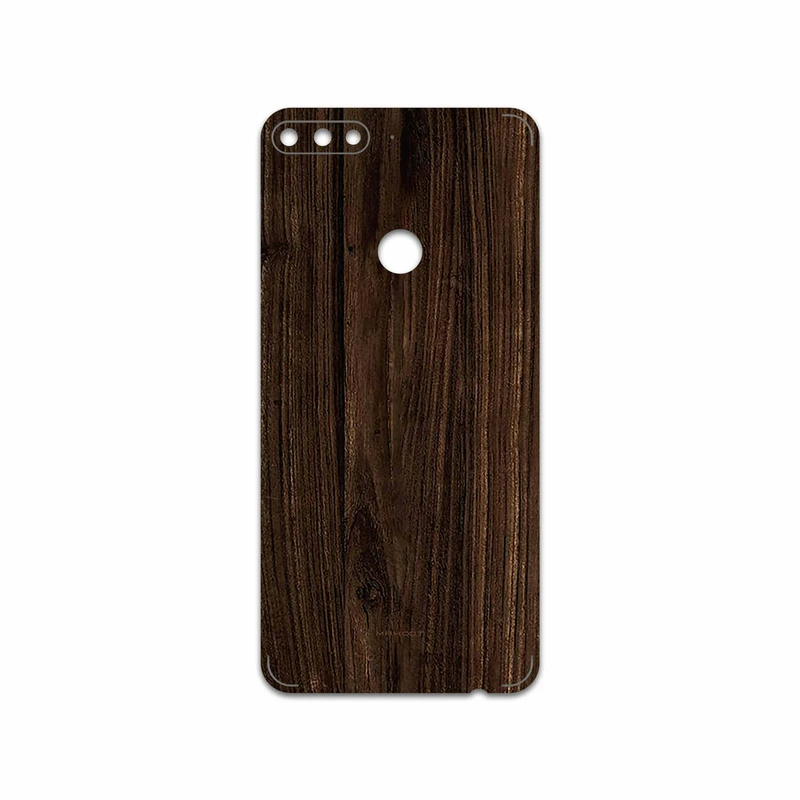 برچسب پوششی ماهوت مدل Dark Walnut Wood مناسب برای گوشی موبایل هوآوی Y7 Prime 2018
