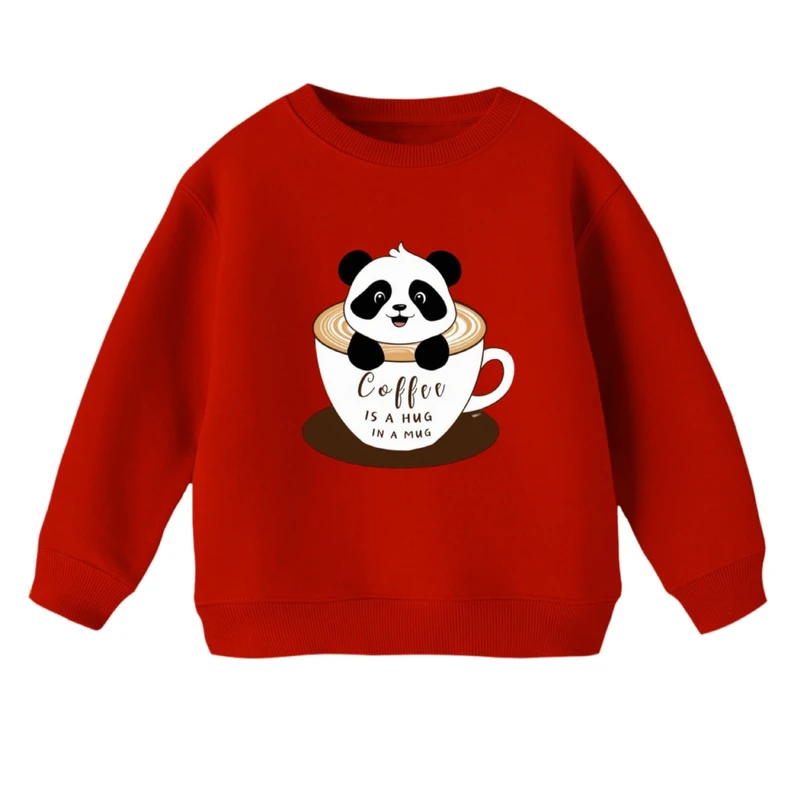 سویشرت بچگانه مدل پاندا و قهوه 