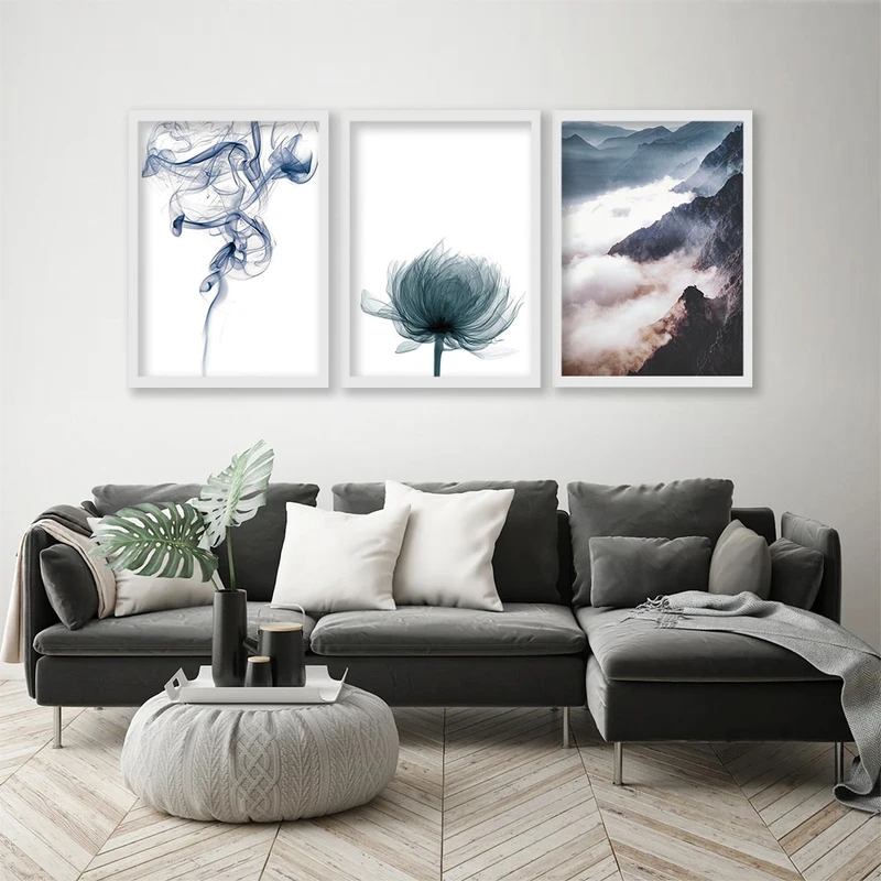 تابلو صبا طرح مدل دکوراتیو کد A115dw مجموعه 3 عددی