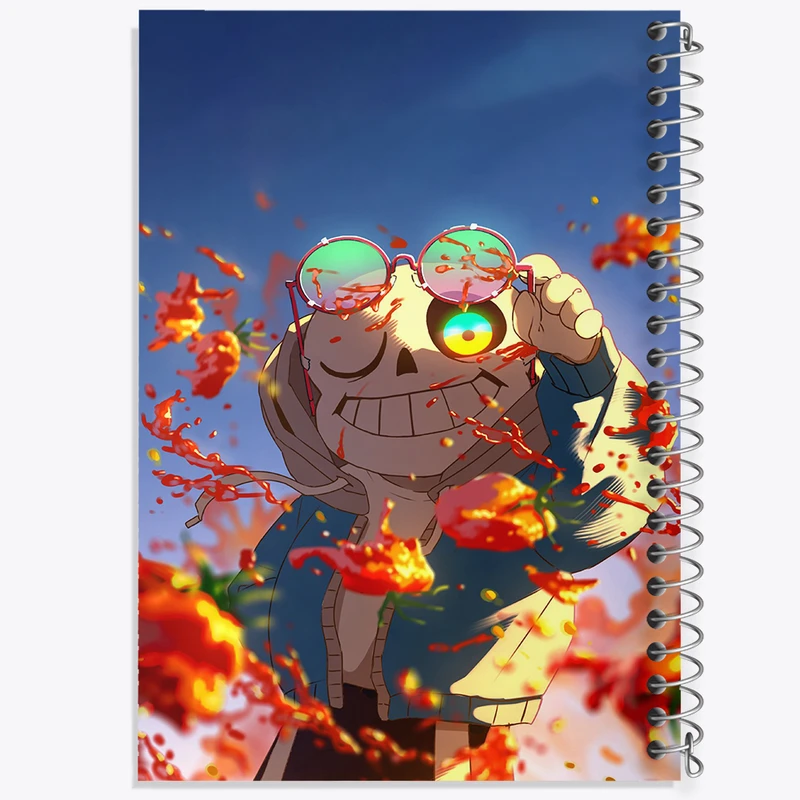 دفتر مشق 50 برگ خندالو طرح بازی آندرتیل (Undertale) کد 31791