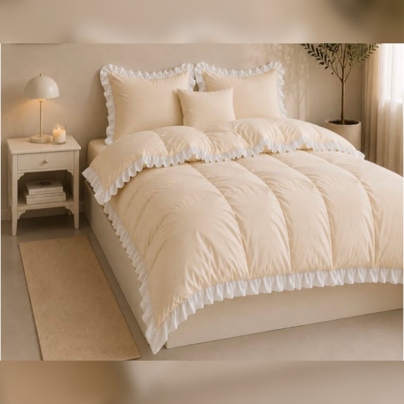 سرویس روتختی چیندار مدرن 5 تیکه دونفره سایز 160*200