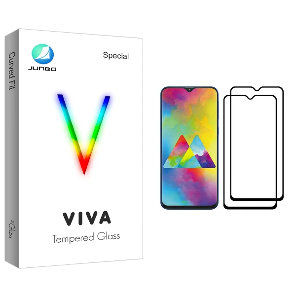 محافظ صفحه نمایش جانبو مدل Viva Glass مناسب برای گوشی موبایل سامسونگ Galaxy M20 بسته دو عددی