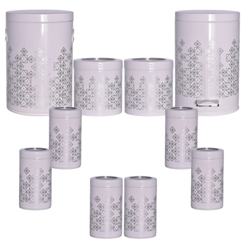 سرویس آشپزخانه 10 پارچه بهاز کالا  طرح لوزی کد 16290265