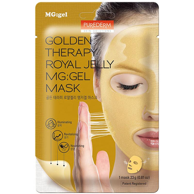 ماسک صورت پیوردرم سری Gel mask مدل ‌Royal Jelly وزن 23 گرم