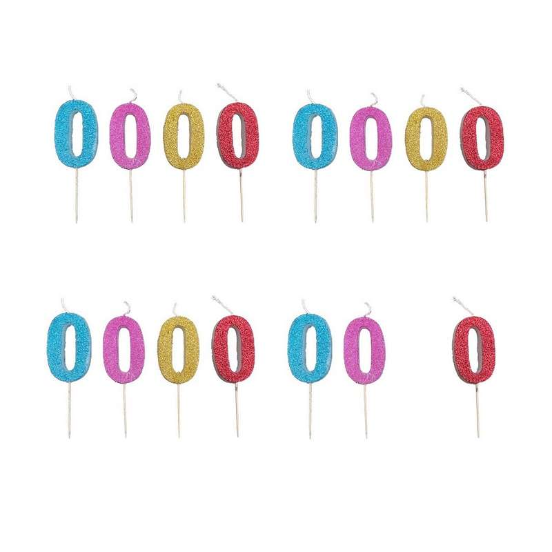 شمع تولد مدل اکلیلی 015 بسته 15 عددی