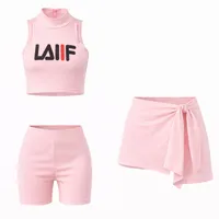 ست 3 تکه لباس ورزشی دخترانه مدل مبینا کد 99