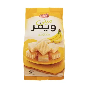 مینی ویفر موزی نادری - 90 گرم 