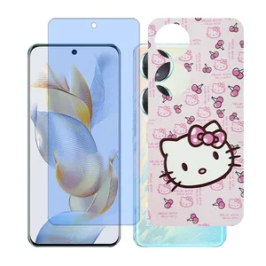 Glass together model blue cut screen protector suitable for Honor 70 mobile phone with back cover sticker