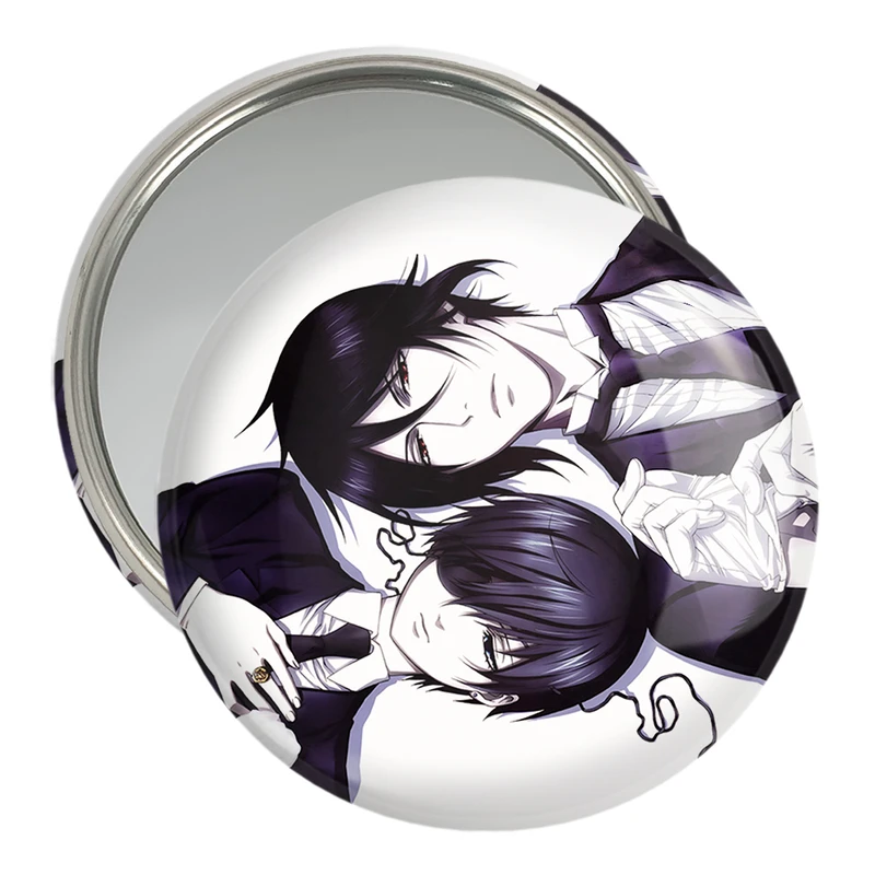 آینه جیبی خندالو مدل سباستین و شیل انیمه خادم سیاه Black Butler  کد 16316
