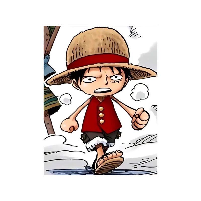 استیکر لپ تاپ و موبایل مدل انیمه طرح وان پیس مانکی دی لوفی one piece Monkey D Luffy کد 6317
