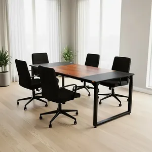 میز جلسه دیزم مدل مونتاژی TLD_asm_180×90_BABRN