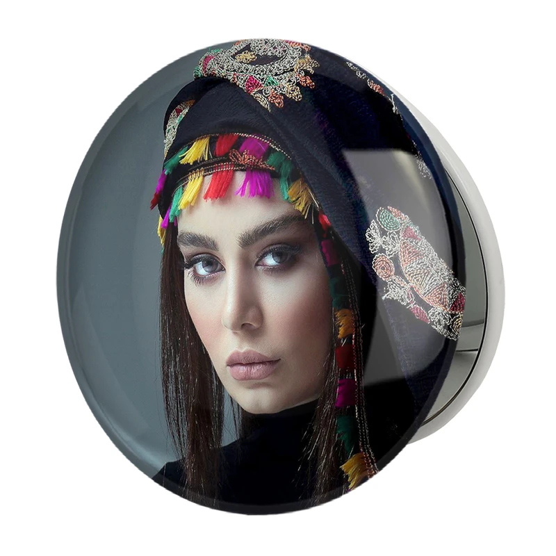 آینه جیبی خندالو طرح سحر قریشی مدل تاشو کد 10468 