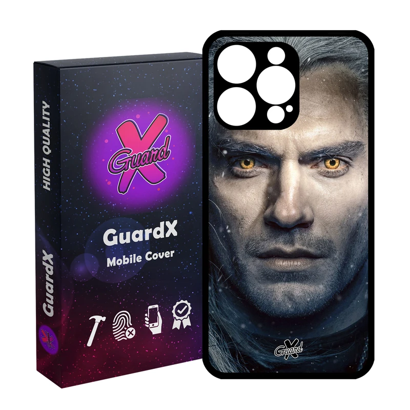 کاور گارد ایکس طرح Witcher مدل قاب Glass10177 مناسب برای گوشی موبایل اپل iPhone 15 Pro Max