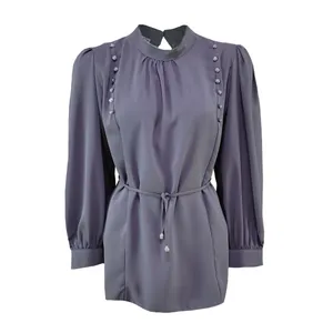 بلوز آستین بلند زنانه مدل برش دار کد 661