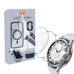 محافظ صفحه نمایش شیشه ای واچ من مدل SH-WM مناسب برای ساعت هوشمند سامسونگ Galaxy Watch 4/5/6/7 سایز 40 میلی متری بسته سه عددی